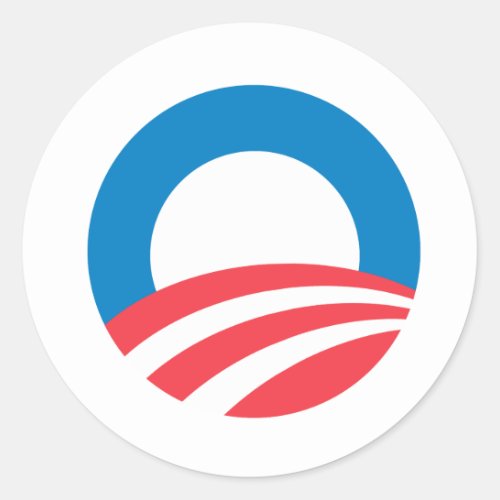 Obama 2008 O Classic Round Sticker