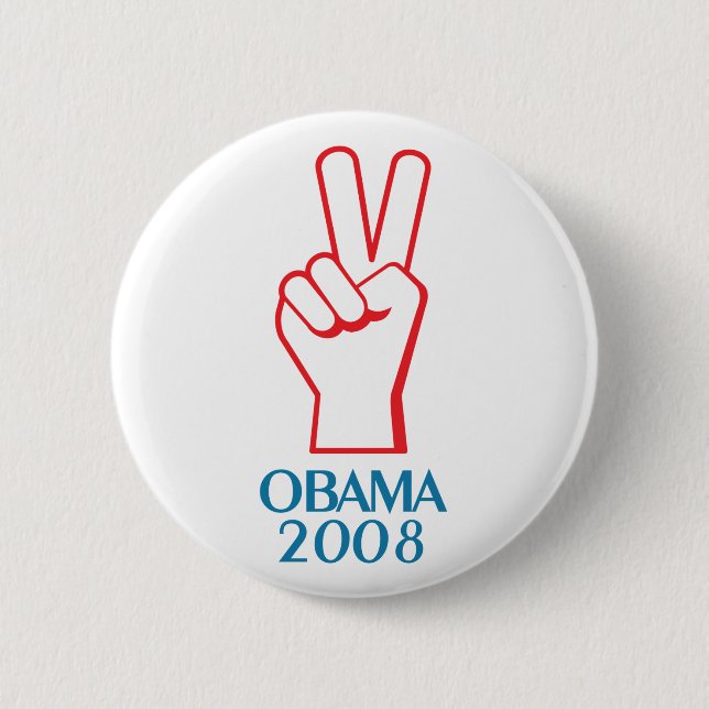 Obama 2008 Peace Button 61023 (Front)