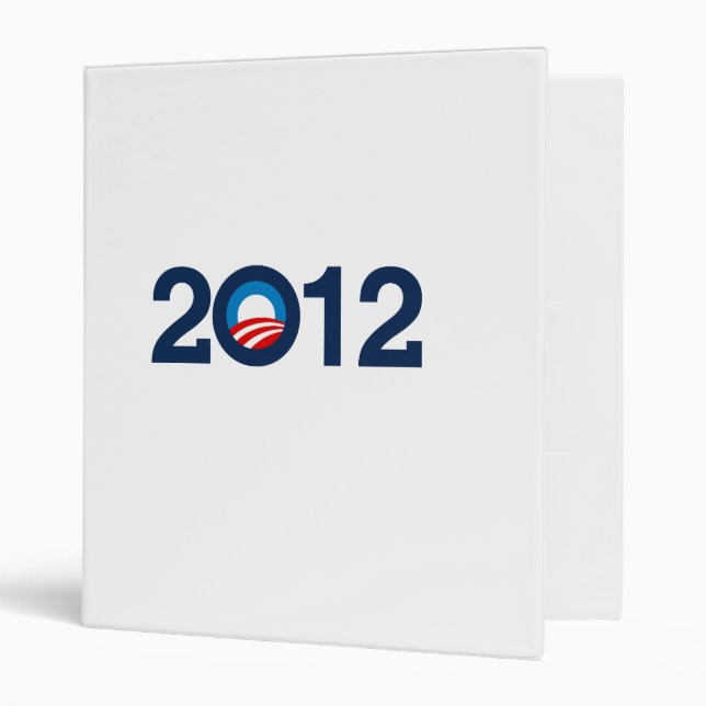 OBAMA 2012 - 3 RING BINDER (Front/Inside)