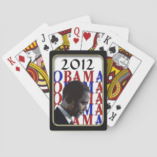 Obama 2012  Black Frame Play Poker Cards