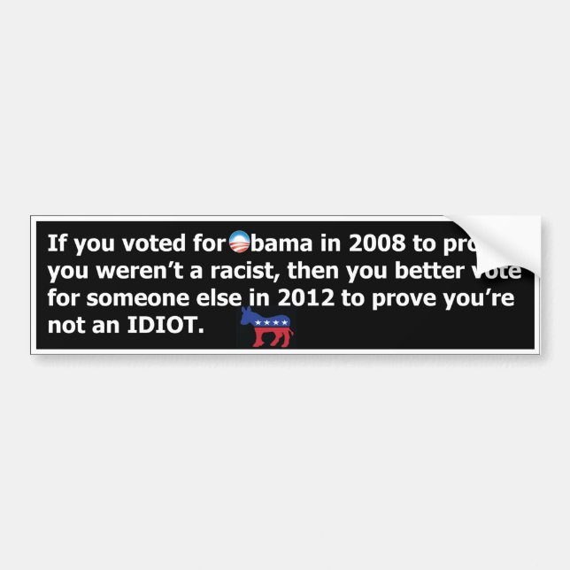 Obama 2012 bumper sticker (Front)