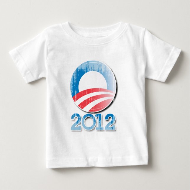OBAMA-2012-BUTTON Vintage.png Baby T-Shirt (Front)