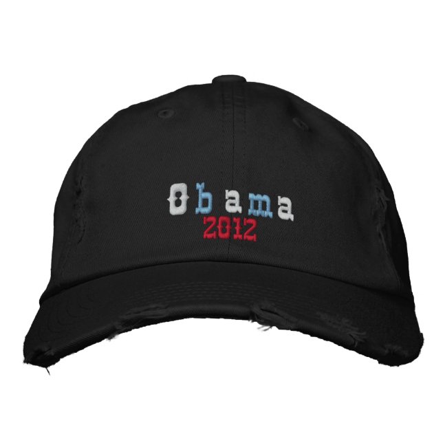Obama 2012 embroidered baseball hat (Front)