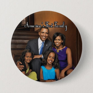 OBAMA 2012 FAMILY PORTRAIT PINBACK BUTTON