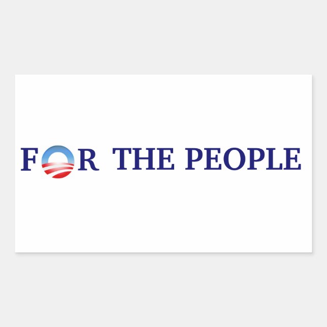 Obama 2012 For the People Sticker (Front)