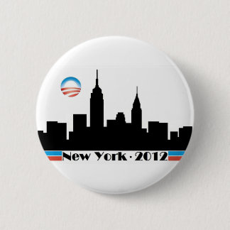 Obama 2012 New York City Skyline Button
