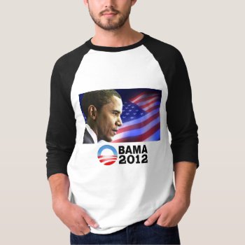 Obama 2012 (patriotic) T-shirt by thebarackspot at Zazzle