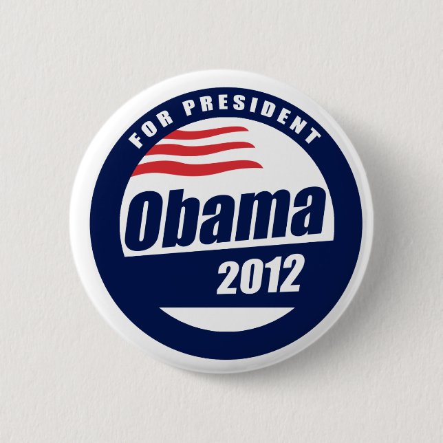 Obama 2012 pinback button (Front)
