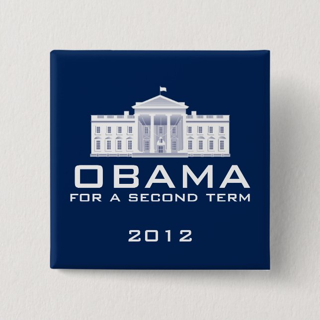 Obama 2012 pinback button (Front)