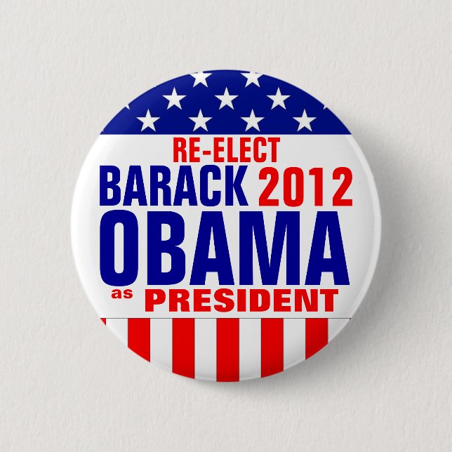 OBAMA 2012 PINBACK BUTTON (Front)