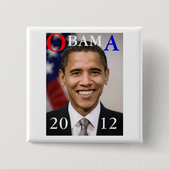 OBAMA 2012 PINBACK BUTTON (Front)