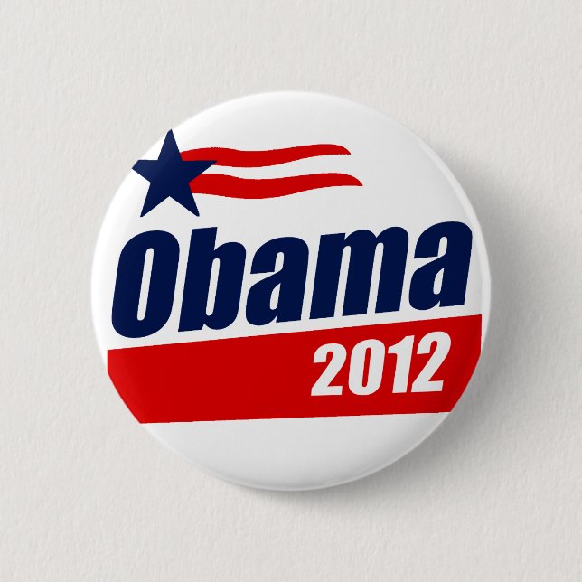 Obama 2012 pinback button (Front)