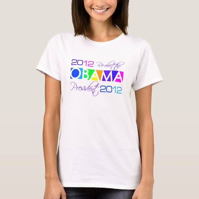 OBAMA 2012 shirt - choose style & color (Front)