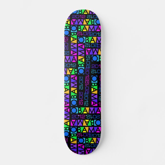 OBAMA 2012 skateboard Deck (Front)
