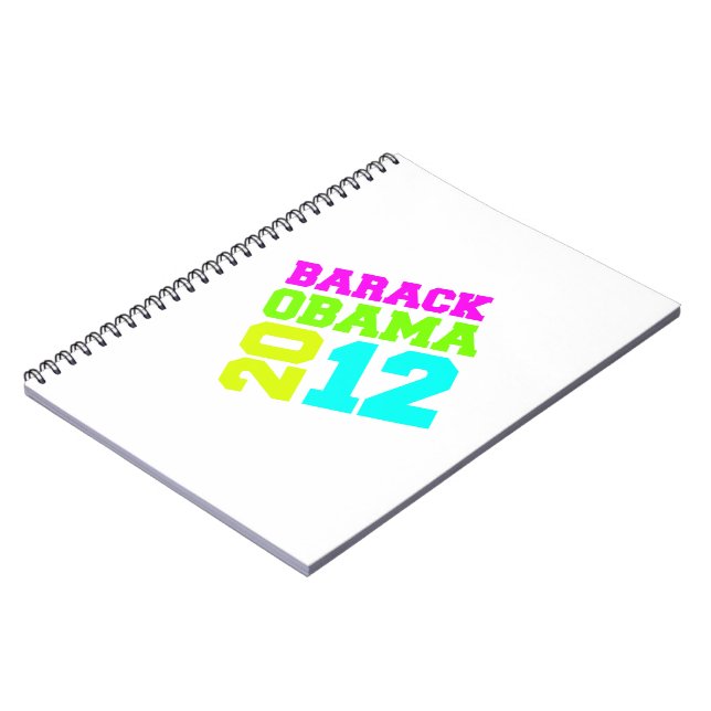 OBAMA 2012 SWAY NEON NOTEBOOK (Left Side)