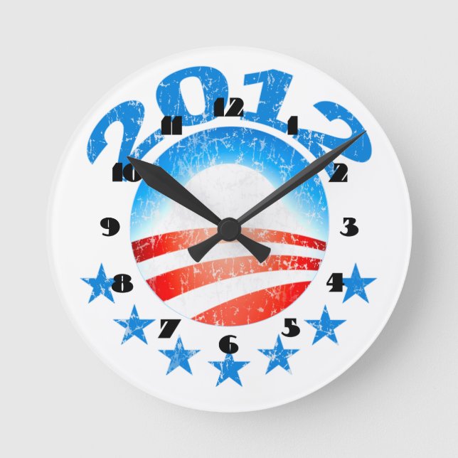 Obama 2012 Wall Clock (Front)