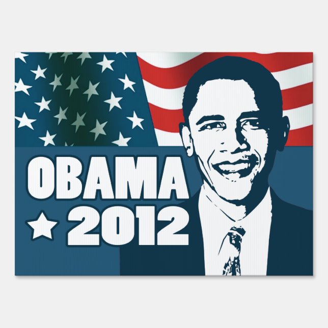 Obama 2012 yard sign (Front)
