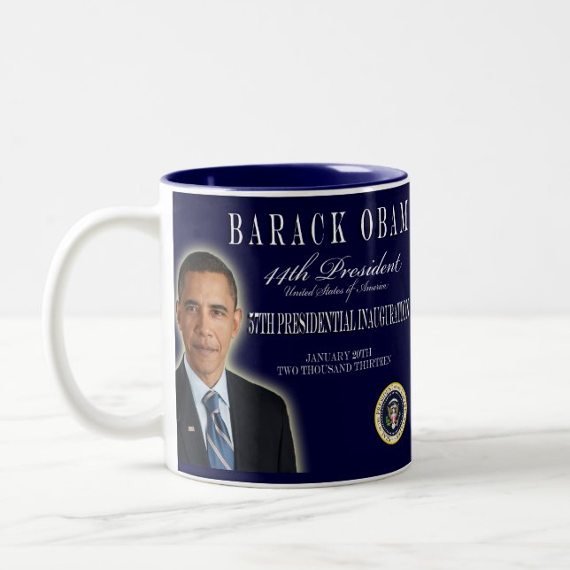 Obama 2013 Inauguration Commemorative Mug (Left)