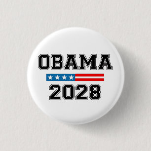 Obama 2028 Democracy Election USA Button