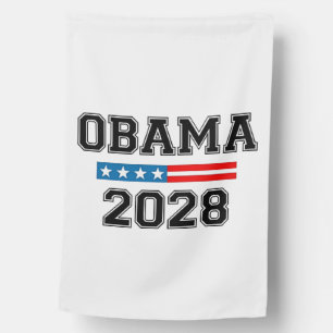 Obama 2028 Democracy Election USA House Flag