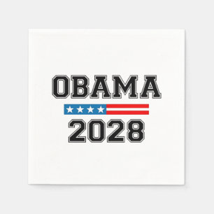 Obama 2028 Democracy Election USA Napkins