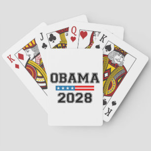 Obama 2028 Democracy Election USA  Poker Cards