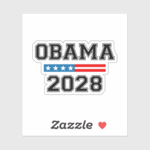 Obama 2028 Democracy Election USA Sticker