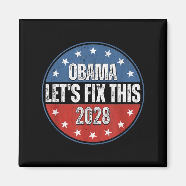 Obama 2028 Let's Fix This Obama 48th President Magnet (Front)