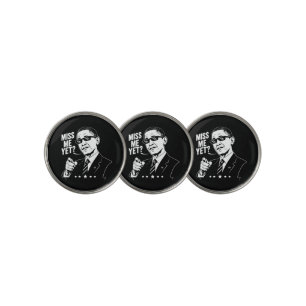 Obama 2028 Miss Me Yet President 44 Funny Golf Ball Marker