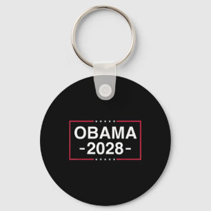 Obama 2028 Obama For President American Flag Vinta Keychain