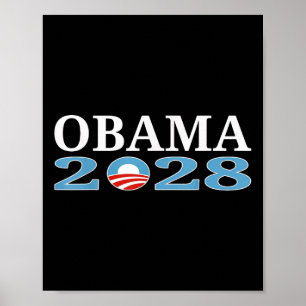 Obama 2028 Shirt Obama For President 2028  Poster