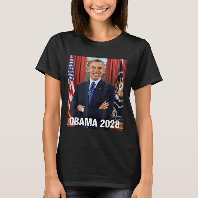 Obama 2028 Shirt Vote Obama For President 2028  (Front)