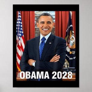 Obama 2028 Shirt Vote Obama For President 2028  Poster