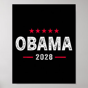 Obama 2028 Shirt Vote Obama For President 28  Poster
