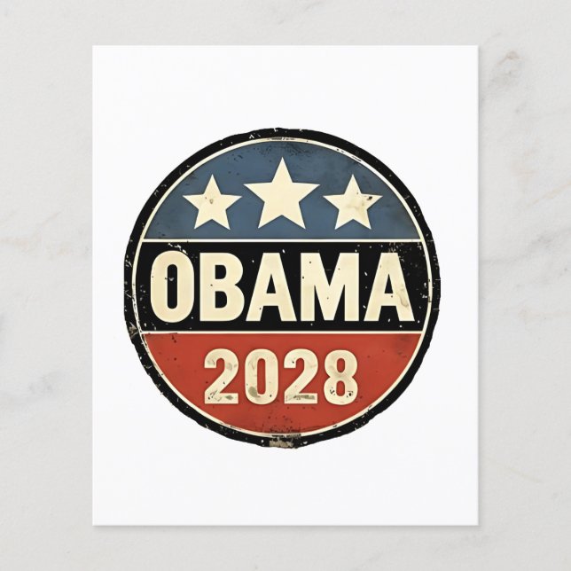 Obama 2028 US Election Politics Flyer (Front)