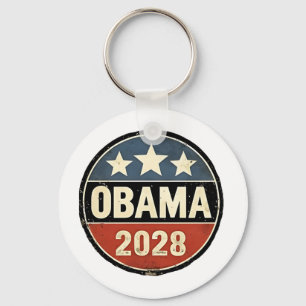 Obama 2028 US Election Politics Keychain