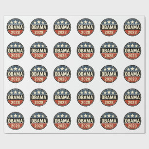 Obama 2028 US Election Politics Wrapping Paper