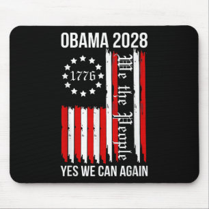 Obama 2028 Yes We Can Again Us Flag Obama 48th Pre Mouse Pad