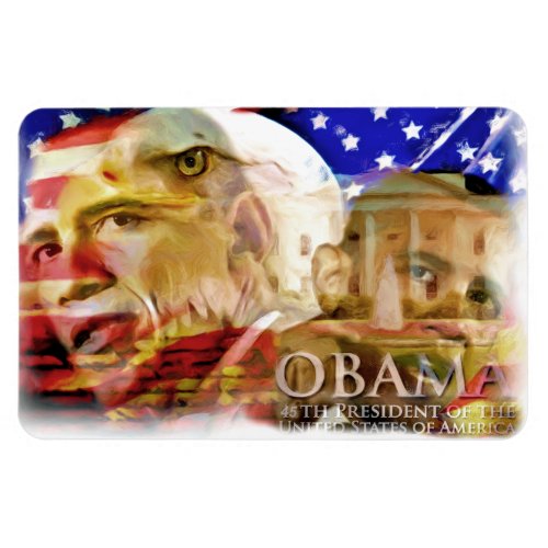 Obama44_45th President_ PrePremium Flexi Magnet