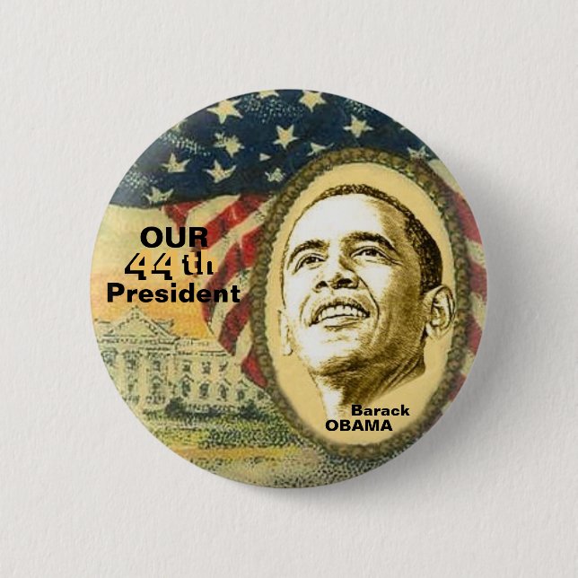 Obama 44 button (Front)