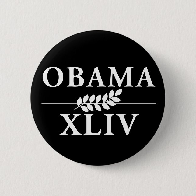 Obama 44 pinback button (Front)