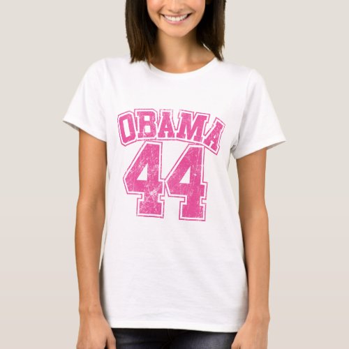 obama 44 pink light womens T_Shirt