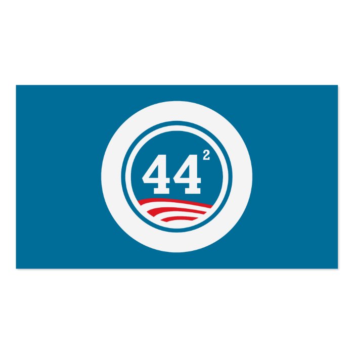 Obama   44 Squared Business Card