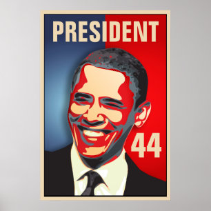 Obama - 44th President inauguration Poster