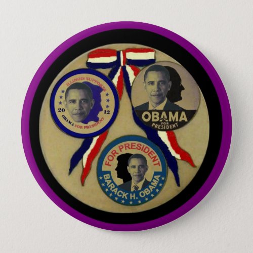 Obama Abe FDR  JFK Button