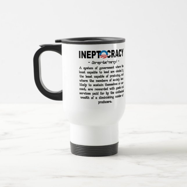 Obama Administration Ineptocracy Definition Mug (Left)