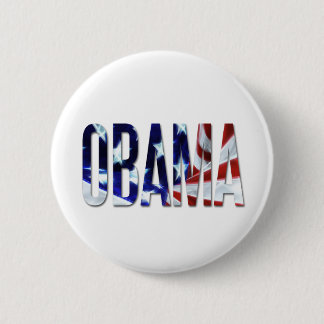Obama America Flag Pinback Button