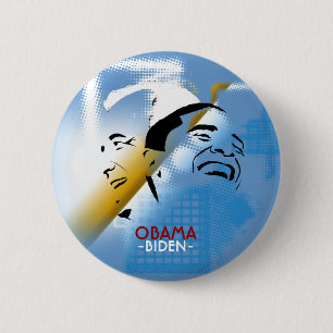 Obama and Biden Pinback Button