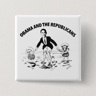 Obama and the Republicans Button