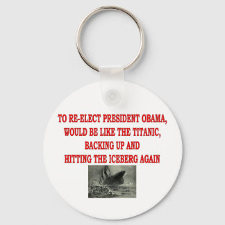 OBAMA AND THE TITANIC KEYCHAIN
